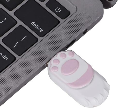 محرك فلاش USB 2.0، عصا ذاكرة USB على شكل مخلب القط لطيف، 16 جيجابايت/32 جيجابايت/64 جيجابايت/128 جيجابايت، عصا ذاكرة USB محمولة على شكل حرف U للكمبيوتر المحمول (64 جيجابايت) in Kuwait