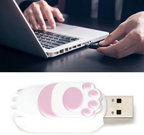 محرك فلاش USB 2.0، عصا ذاكرة USB على شكل مخلب القط لطيف، 16 جيجابايت/32 جيجابايت/64 جيجابايت/128 جيجابايت، عصا ذاكرة USB محمولة على شكل حرف U للكمبيوتر المحمول (64 جيجابايت) in Kuwait