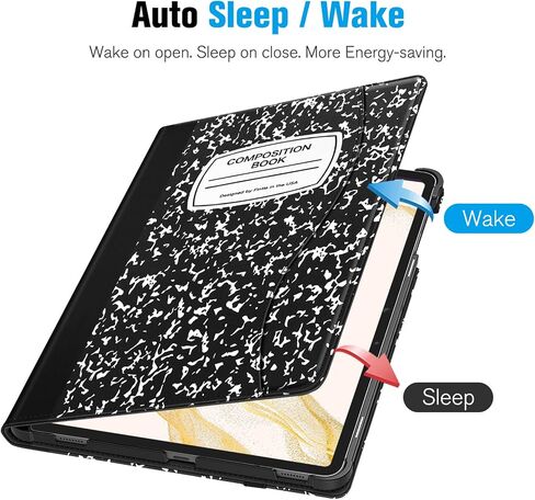 Fintie Case for Samsung Galaxy Tab S8 Plus 2022/S7 FE 2021/S7 Plus 2020 12.4 Inch with S Pen Holder, Multi-Angle Viewing Cover with Pocket Auto Wake/Sleep, Black in Saudi Arabia
