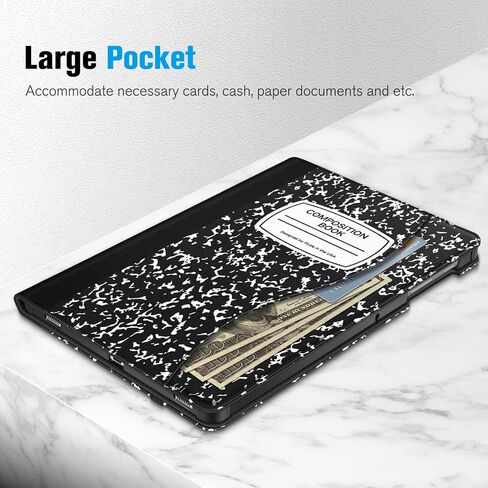 Fintie Case for Samsung Galaxy Tab S8 Plus 2022/S7 FE 2021/S7 Plus 2020 12.4 Inch with S Pen Holder, Multi-Angle Viewing Cover with Pocket Auto Wake/Sleep, Black in Saudi Arabia