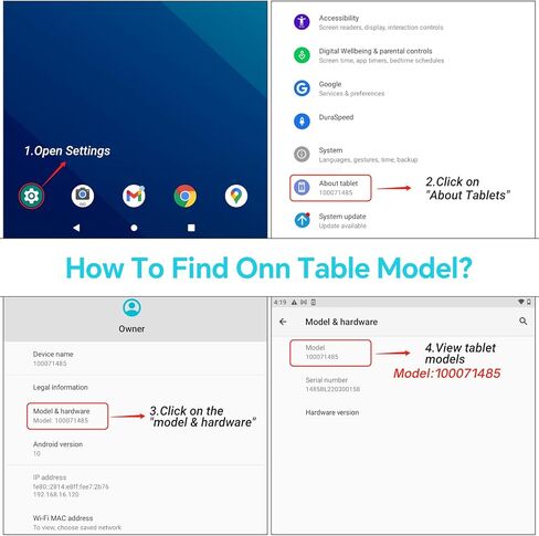 حافظة أطفال لجهاز Onn 10.1 Gen 3 Tablet (موديل 2022: 100071485) حافظة أطفال 10.1 بوصة تعمل بنظام أندرويد Onn 10.1 Gen 3 in Saudi Arabia