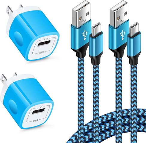قابس حائط USB 5 فولت/1 أمبير صندوق شاحن بمنفذ واحد مكعب مع كابل شحن سريع من النوع C بطول 6 أقدام لـ Google Pixel 8a 8 pro 7a 7 pro 6a 6 pro 5 4a 4XL 3a XL، Samsung Galaxy S24 Note 20 S23 A55 A14 S22 S21 S20 in Kuwait