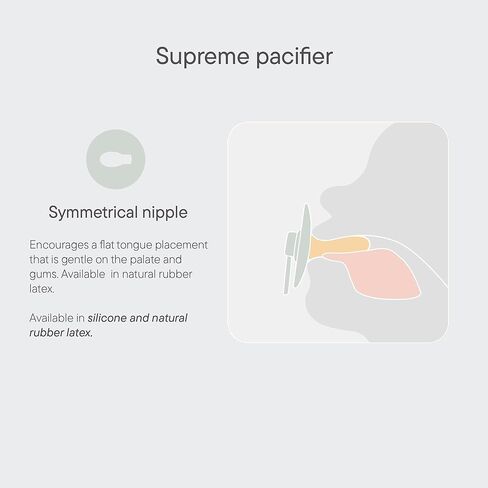 BIBS Pacifiers - Supreme Collection | BPA-Free Baby Pacifier | Made in Denmark | Set of 2 Pink Plum/Peach Color Premium Soothers | Size 6-18 Months in Saudi Arabia