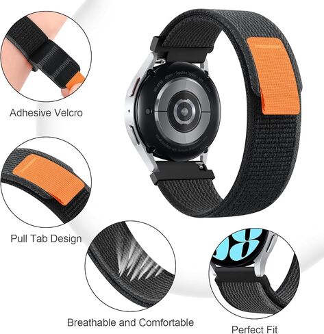 حزام Meliya متوافق مع Amazfit Bip 5 Band Women Men Women Men، حزام ساعة بديل من النايلون الناعم قابل للتعديل 22 مم لساعة Amazfit Bip 5 الذكية in Saudi Arabia