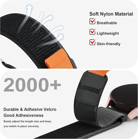 حزام Meliya متوافق مع Amazfit Bip 5 Band Women Men Women Men، حزام ساعة بديل من النايلون الناعم قابل للتعديل 22 مم لساعة Amazfit Bip 5 الذكية in Saudi Arabia