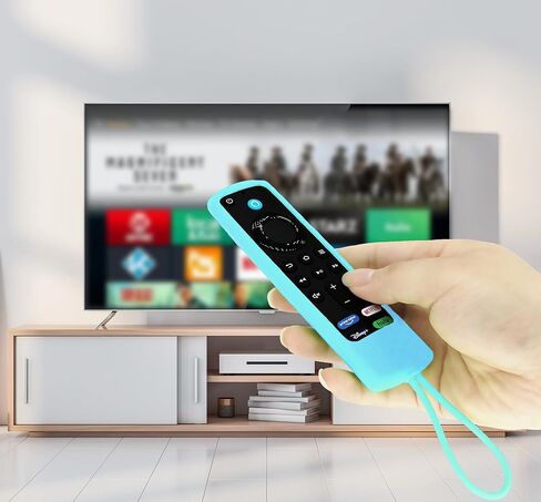 2 Pack Case Compatible with Fire TV Stick 4K/4K Max/3rd & 2nd Gen/Lite/Cube for Alexa Voice Remote Control, Firestick Remote Case Cover Sleeve Glow in the Dark with Lanyard -GlowBlue GlowGreen in Saudi Arabia