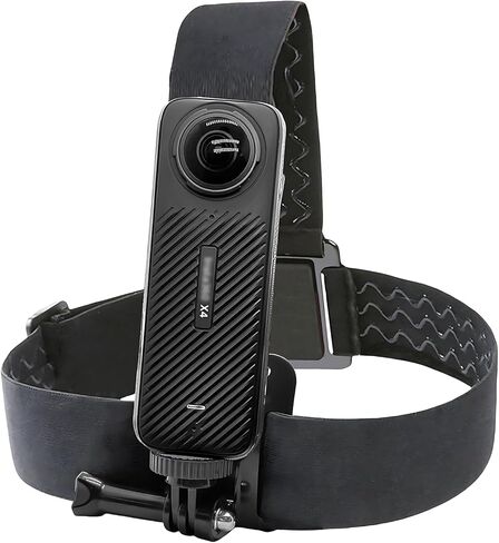 Head Strap Mount for Insta 360 X4 X3 X2 X ACE Pro ONE RS R GO 2 3, Hat headband Mount Compatible with GoPro Hero 12 11 10 9 8 7 Silver White 6 5 4 Session, 3+ Fusion Max, DJI Osmo Action 2 3 4 Cameras in Kuwait