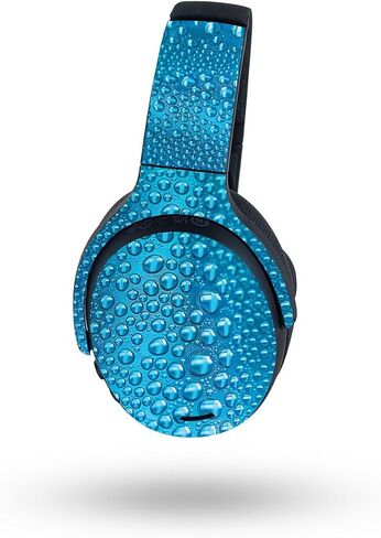 MightySkins Skin Compatible with Skullcandy Crusher ANC 2 - Wavy Drops | Protective, Durable, and Unique Vinyl Decal wrap Cover | Easy to Apply, Remove, and Change Styles in Saudi Arabia