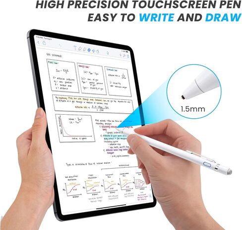 قلم لجهاز Acer Chromebook Aspire Switch، قلم EDIVIA الرقمي مع قلم رصاص فائق الدقة مقاس 1.5 مم لجهاز Acer Chromebook Aspire Switch Stylus، أبيض in Kuwait