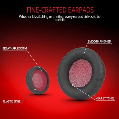 Krone Kalpasmos Universal Replacement 75mm Earpads for Sony, ATHAKG, HifiMan, Philips, Fostex, JVC, Pioneer On-Ear Headphones (List Inside) Headphone Earpads Cover White & Grey in Saudi Arabia
