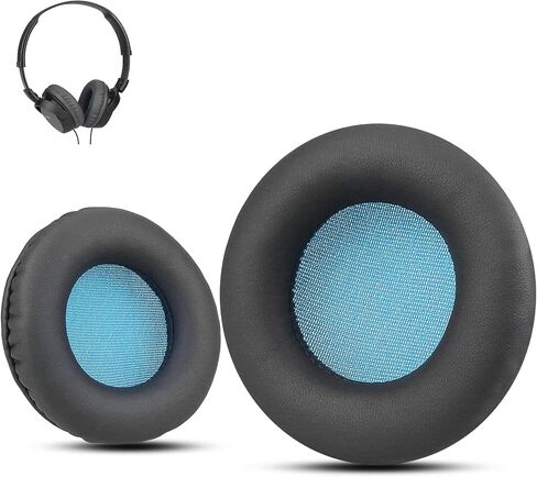 Krone Kalpasmos Universal Replacement 75mm Earpads for Sony, ATHAKG, HifiMan, Philips, Fostex, JVC, Pioneer On-Ear Headphones (List Inside) Headphone Earpads Cover White & Grey in Saudi Arabia