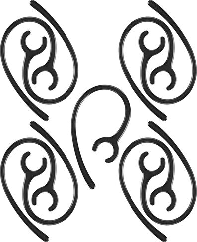 حلقات أذن لسماعات الرأس اللاسلكية مقاس 8 مم، مشابك حامل مشبك كبيرة، ملحقات سماعة أذن بديلة، أسود، 9 عبوات in Kuwait