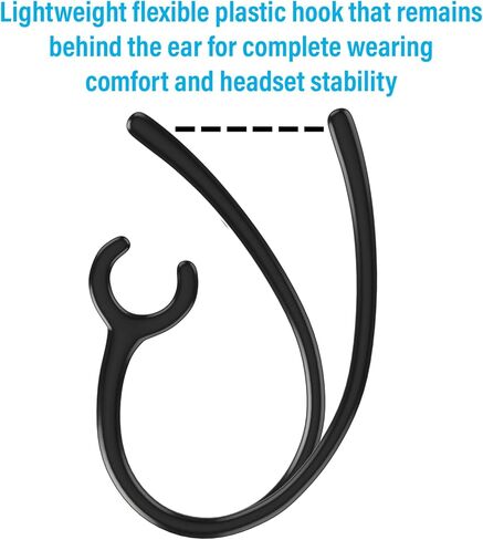 حلقات أذن لسماعات الرأس اللاسلكية مقاس 8 مم، مشابك حامل مشبك كبيرة، ملحقات سماعة أذن بديلة، أسود، 9 عبوات in Kuwait