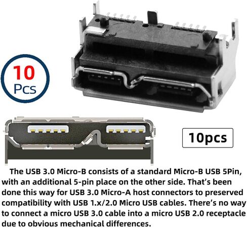 CY Connector 10pcs DIY 24pin USB 3.1 Type C USB-C Male Plug Connector SMT type with PC Board in Kuwait