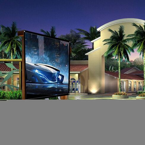 Zopsc Portable Projector Screen 60-100 Inch Portable Foldable Non-Crease White Projector Curtain Projection Screen 4:3for Outdoor Camping Movie Open-air Cinema(84 inch) in Saudi Arabia