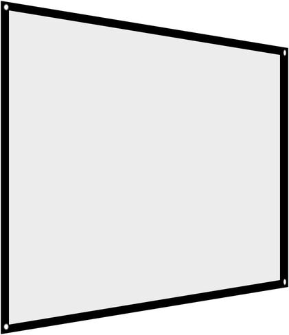 Zopsc Portable Projector Screen 60-100 Inch Portable Foldable Non-Crease White Projector Curtain Projection Screen 4:3for Outdoor Camping Movie Open-air Cinema(84 inch) in Saudi Arabia