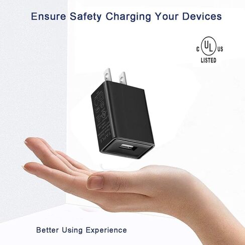 شاحن سريع لجميع أجهزة Kindle Fire اللوحية مع كابل USB من النوع C وMicro USB بطول 6.6 قدم متوافق مع قارئ Kindle الإلكتروني، وPaperwhite، وOasis، وVoyage، وKindle Kids Edition (مدرج في قائمة UL) in Kuwait