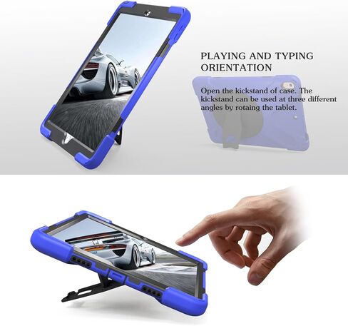 iPad Mini 4/5 Case for Kids Boys with Stand | iPad Mini 5th/ 4th Generation Case with Strap | Full Body Drop Proof Protective Case for iPad Mini 7.9 Inch 2015/2019 | Blue in Kuwait