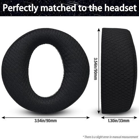 Earpads Replacement for Sony Playstation Pulse 3D Wireless Headset PS5, Ear Pads Cushions with Noise Isolation Foam (Black(Soft Leather + Memory Foam)) in Saudi Arabia