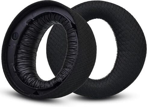 Earpads Replacement for Sony Playstation Pulse 3D Wireless Headset PS5, Ear Pads Cushions with Noise Isolation Foam (Black(Soft Leather + Memory Foam)) in Saudi Arabia
