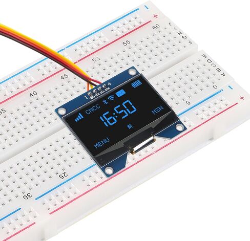 2PCS 1.54 Inch OLED I2C IIC Display Module 12864 128x64 Pixel SSD1309 Driver I2C Serial Interface Display Board Module Compatible with Raspberry Pi(Blue) in Saudi Arabia
