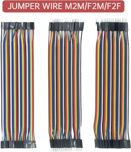 مجموعة لوحة الخبز، تتضمن 3 × لوحة خبز + 3 × 20 سم سلك توصيل م2 م/f2 م/f2 f متوافق مع Arduino Raspberry Pi (مجموعة من 6) in Kuwait