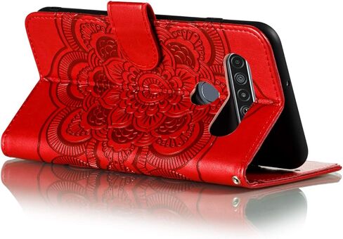 for LG V40 ThinQ Case Flip Premium Wallet Phone Case PU Leather Mandala Embossed Shockproof Cover with Kickstand Card Holder Cover for LG V40 / LG V40 ThinQ Mandala Black LD in Kuwait