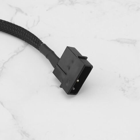 2pcs Molex to ATX 4 Pin Male Adapter Cables 33cm Auxiliary Power Adapter Cable ATX Connector Adapter Wire Extension Braided Wire for Motherboard Connecting in Saudi Arabia