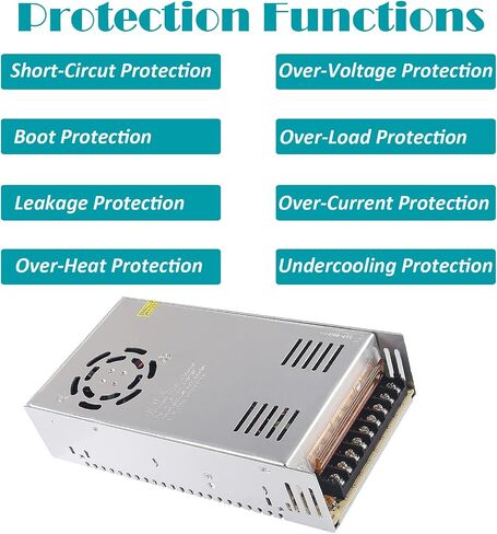DIANN 12V 30A 360W تحويل محول التيار الكهربائي محول AC110V إلى DC 12V 30A محول LED سائق للطابعة ثلاثية الأبعاد، CCTV، أضواء شريط LED، الكمبيوتر in Saudi Arabia