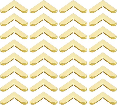 PATIKIL 20mm Metal Book Corners, 150pcs Photo Corners Book Corners Protector Retro Metal Decorative for Crafting Scrapbook Photo Album Book Binding, Silver Tone in Saudi Arabia