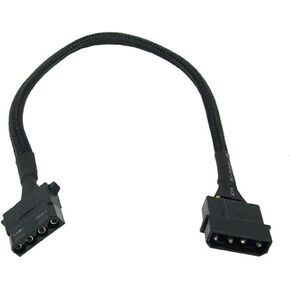 Phobya Extension Cable, 4-Pin Molex, 30cm, Sleeved, Black
