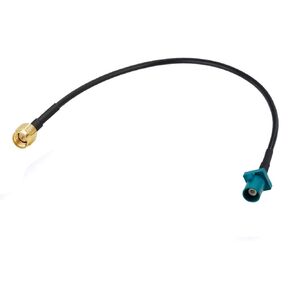Vehicle Car GPS Antenna Adapter Cable SMA Male to Fakra Z Female Blue Coaxial Pigtail Cable 15cm 6 inch