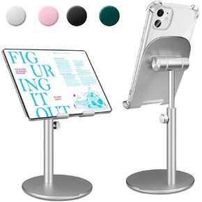 حامل iPad حامل كمبيوتر لوحي قابل للتعديل للمكتب، حامل شاشة محمول، حامل كمبيوتر لوحي أثناء السفر، أساسيات حامل iPad Pro للأجهزة اللوحية/الشاشة/PS/Switch iPhone 15 4.7"-15.6"