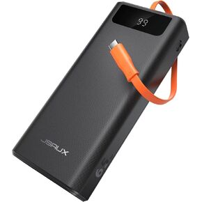بنك طاقة JSAUX بقدرة 20000 مللي أمبير في الساعة بقدرة 65 وات مع كابل شحن USB-C وشاحن محمول للكمبيوتر المحمول USB-C PD3.0 حزمة بطارية خارجية لجهاز Steam Deck وiPhone 15/14 وMacBook Pro وiPad Pro وSamsung S23 وROG Ally-PB6501 in Kuwait