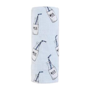 Mud Pie Blue Milk Swaddle