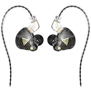 QKZ AK6 PRO Wired Earphone, 11mm Strong Magnetic Dynamic Headphone, Sports Running Earbuds, in Ear DJ Music Headset with Microphone (Black)
