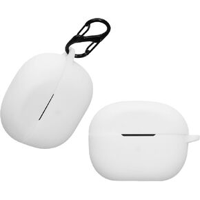 kwmobile Case Compatible with Anker Soundcore P3i Case - Silicone Cover Holder for Earbuds - White
