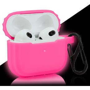 LEFXMOPHY Airpods 3 Case Cover Compatible for AirPods 3rd Generation 2021 New, Coral Silicone Protective Skin Sleeve Accessory for Girl, Women