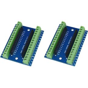 NOYITO Nano Terminal Adapter NANO IO Shield for Nano V3.0 AVR ATMEGA328P-AU Module Board - Pack of 2