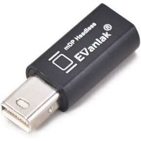 Mini DisplayPort Headless Ghost Display Emulator for PC 4K DP Dummy Plug (fit Headless 1080-3840x2160@17hz)