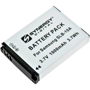 Synergy Digital Camera Battery, Compatible with Samsung WB1100F Digital Camera, (li-ion, 3.7V, 1000mAh) Ultra High Capacity, Replacement for Samsung SLB-10A Battery