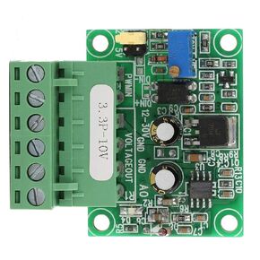 YWBL-WH 3.3V PWM to 0-10V Voltage Converter D/A Digital-Analog PLC Industrial Module, PLC Accessories
