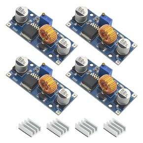 XINGYHENG 4Pcs Dc-Dc Buck Converter XL4015 Adjustable Step-Down Module Max 5A 75W 4-38V to 1.25-36V Power Supply High Efficiency Voltage Regulator Module