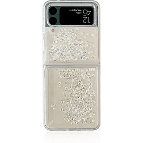 for Samsung Galaxy Z Flip 4 2022 Case,Fluorescence Case for Galaxy Z Flip 4 Glow in The Darkness Liquid Quicksand Luminous Fun Soft TPU Clear Ultra Thin Protector for Galaxy Z Flip 4 5G (B)