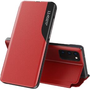 Galaxy S21 Ultra Case, Samsung S21 Ultra Fashion Slim Business Smart View Magnetic Flip Case Drop Shockproof Protective Cover for Samsung Galaxy S21 Ultra, Black QH