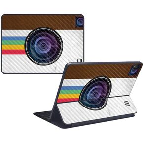 MightySkins Carbon Fiber Skin for Apple iPad Pro Smart Keyboard 12.9" (2018) - Anime Fan - Protective, Durable Textured Carbon Fiber Finish - Easy to Apply, Remove, and Change Styles - Made in The USA