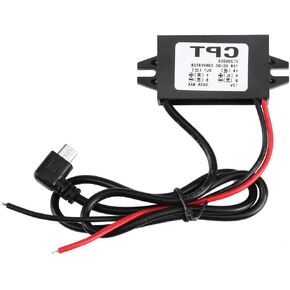 Dc to Dc 12V to 5V 3A Power Converter Micro USB Adapter Waterproof Voltage Step Down Connector Regulator Power Supply Module Buck Converter