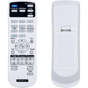 Replacement Remote Control for Epson PowerLite 955W/ 955WH/ 965/ 965H/ 97/ 97H/ 98/ 98H/ 99W/ 99WH/ S17/ S27/ W17/ W29/ X17/ X27/ X29, PowerLite Home Cinema 730HD Projectors