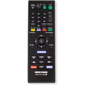 RMT-B118A Replaced Remote Control Applicable for Sony Blu-ray DVD Player BDP-BX18 BDP-S185 BDP-BX3100 BDP-BX39 BDP-S1100 BDPBX18 BDPS185 BDPBX3100 BDPBX39 BDPS1100