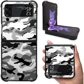 CARLOCA Case Compatible with Samsung Galaxy Z Flip 3 5G Case,American Eagle Camo Case for Galaxy Z Flip 3 5G Boys Men,Anti-Scratch Soft TPU Case for Samsung Z Flip 3 5G Case American Eagle Camo